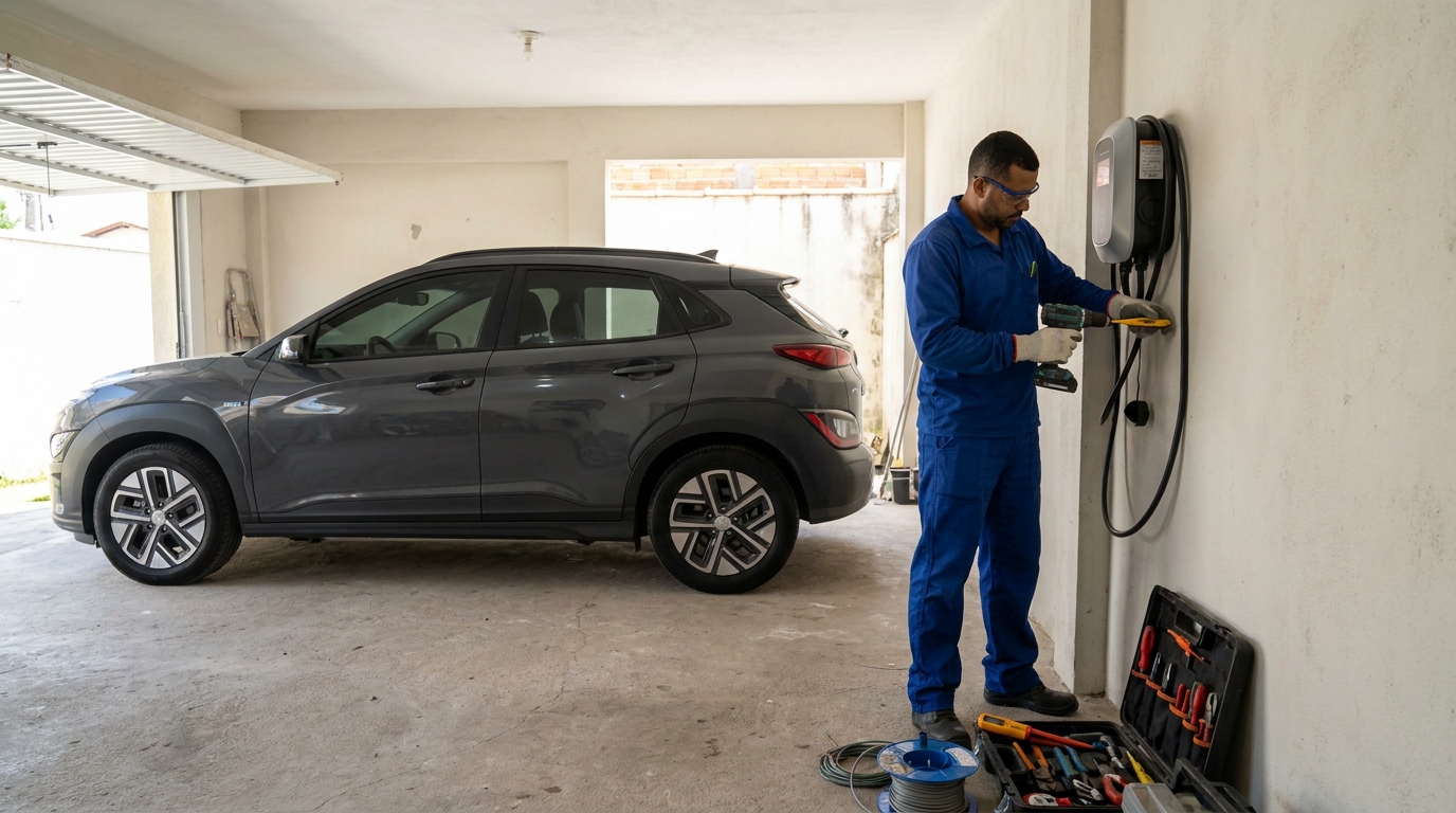 Instalacao de carregador de carro eletrico em Aracaju‑SE